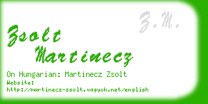 zsolt martinecz business card